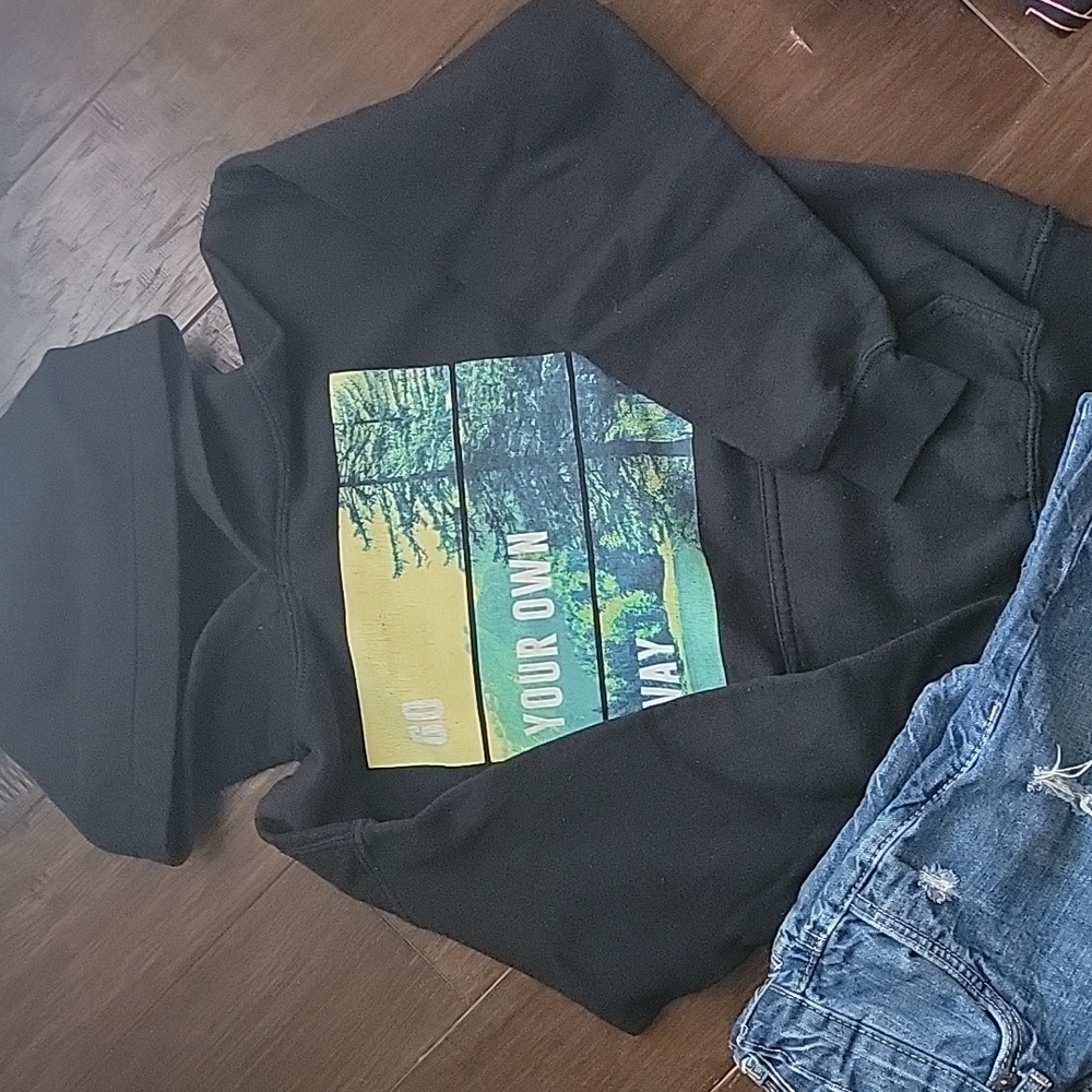 Black hoodie